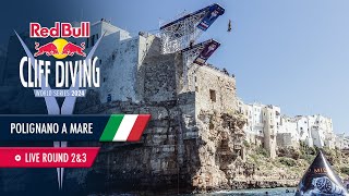 Diving off Balconies in Polignano a Mare Italy  ROUND 23 Red Bull Cliff Diving World Series 2024 [upl. by Elden500]