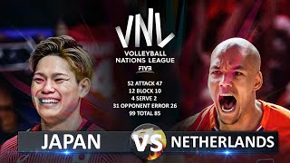 Japan vs Netherlands  Mens VNL 2023 [upl. by Goth663]