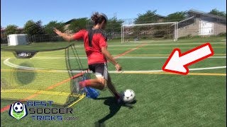 Best Solo Exercise for Finishing with Soccer Rebounder [upl. by Noirda34]