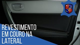 COMO REVESTIR A LATERAL DA PORTA EM COURO [upl. by Youngman]