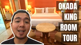 OKADA Deluxe King Room Tour 5 star hotel in Philippines [upl. by Yesrod456]