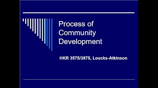 Process of Community Development [upl. by Winograd33]