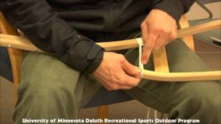 How To lace an Ojibway Style Snowshoe [upl. by Intyrb]