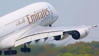 15 AIRBUS A380 Landings and Departures  Emirates Lufthansa Qantas Singapore [upl. by Cassi]