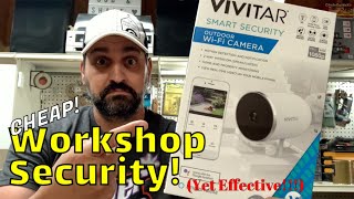 Inexpensive Security Camera for my Workshop Vivitar Outdoor Smart Home Camera [upl. by Amis]