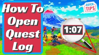 Pokemon Legends Arceus  How To Open Quest Log [upl. by Llenreb520]