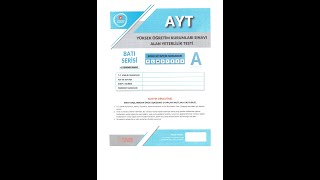 PALME YAYINLARI BATI SERİSİ 4 NOLU AYT DENEME SINAVI SORU ÇÖZÜMLERİ 03012024 [upl. by Waylan]