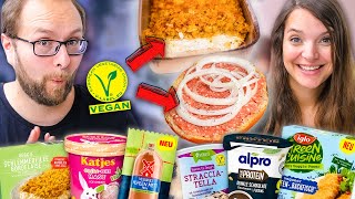 KRASSE vegane Produkte die ihr probiert haben müsst  der ULTIMATIVE Test [upl. by Nagorb]