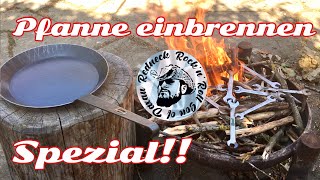 Stahlpfanne die geheimsten Tricks zum Eisenpfanne einbrennen  Leinsamen Öl how to season a pan [upl. by Minetta893]