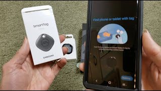 How To Setup Samsung Galaxy Smart Tag Bluetooth GPS Location Tracker KeyChain App [upl. by Enyamrahs]