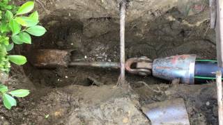 Pipe bursting sewer replacement [upl. by Durr]