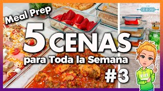 💚 5 CENAS FÁCILES para TODA la FAMILIA 3 👨‍👩‍👧‍👦 RÁPIDAS y ECONÓMICAS 👌Meal Prep Ideas de Cenas 🌔 [upl. by Lovel116]