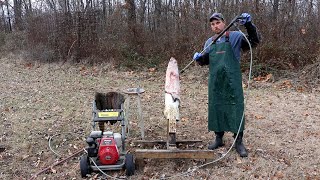 Fleshing with a Pressure Washer Raccoon amp Beaver [upl. by Tray]