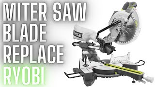 How to replace the blade of a 12 inch Ridgid Miter Saw [upl. by Htidra]