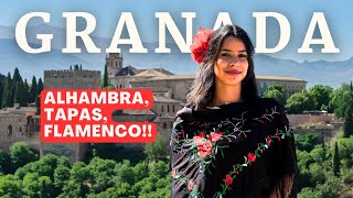 GRANADA  The Moorish gem of Spains Andalucia region ALHAMBRA TAPAS FLAMENCO amp MORE [upl. by Odilo96]