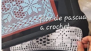 nochebuenas a crochet para mantel o caminos de mesa [upl. by Hayward]