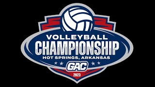 theGAC 2023 WOMENS VOLLEYBALL QUARTERFINALS 1 3 SWOSU vs 6 ECU [upl. by Norym]