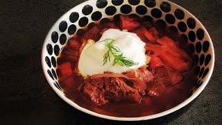 BORSCHT  Full Classic Russian Restaurant Recipe [upl. by Burlie408]