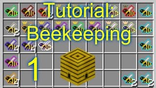 Minecraft Tutorial Beekeeping HD Forestry Mod1Getting Started [upl. by Nikita]