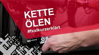 Fahrradkette richtig ölen  fxxlkurzerklärt [upl. by Nylasor]