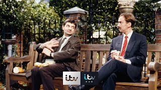 Rowan Atkinson On The Famous Park Bench Lunch Scene  Happy Birthday Mr Bean  ITV [upl. by Kevina]