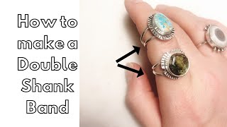 How to Make a Sterling Silver Double Ring Shank [upl. by Aciretehs]