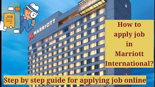 How to apply Job in Marriott brand [upl. by Sumaes940]