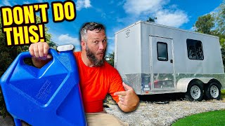 Simple DIY Camper Sink For My Cargo Camper [upl. by Gennifer89]