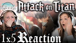 What Is Happening  ATTACK ON TITAN  Reaction 1X5 [upl. by Talia473]