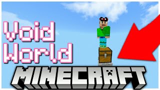 How to make a void world in Minecraft Bedrock New  Empty World MCPE [upl. by Dilaw749]