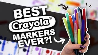 IM IMPRESSED  Crayola Blending Markers Review  Copic Alternative [upl. by Cindelyn]