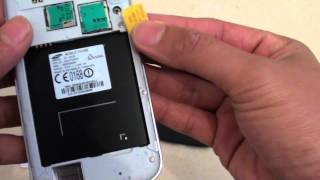 Samsung Galaxy S4 How to Insert New Micro SIM Card [upl. by Willet]