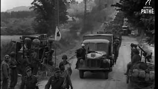 American Soldiers Capture German POWs World War II 1945  British Pathé [upl. by Comyns]