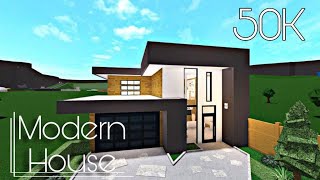 ROBLOX  BLOXBURG 50K MODERN HOUSE  NO ADVANCEDPLACING [upl. by Ajroj289]