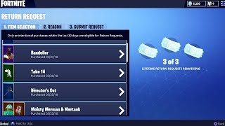 HOW TO REFUND SKINS in Fortnite [upl. by Vivl849]