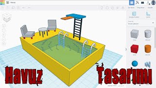 Tinkercad 3D Havuz Tasarımı [upl. by Adnilreb]