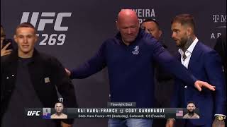 UFC 269  Garbrandt vs KaraFrance  First Face Off [upl. by Halik638]