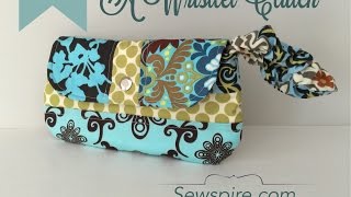 How to sew a wristlet clutch by Sewspire [upl. by Hyatt93]