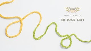 How To The Magic Knot Yarn Join  Easy Tutorial by Hopeful Honey [upl. by Ainitsirc]