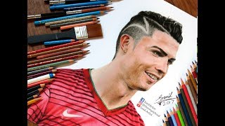 Drawing of Cristiano Ronaldo  Featured on quotFox Sportsquot [upl. by Hanej]