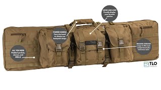 TLO Outdoors TDRC Series  Tactical Double Rifle Case  Huge Storage with Backpack Shoulder Straps [upl. by Arbmat]