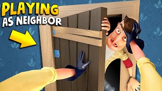 PLAYING AS THE NEIGHBOR AND I DID THIS… Part 10  Hello Neighbor Gameplay Mods [upl. by Anidal]