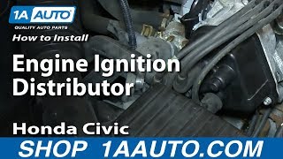 How to Replace Distributor 9698 Honda Civic [upl. by Clayborne]