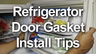 Refrigerator Door Gasket Installation Tips  New Door Seals or Reversing the Doors [upl. by Jerroll]