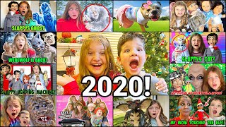 FUN and CRAZY KIDS 2020 REWIND BEST YEAR EVER with Aubrey and Caleb [upl. by Jael]