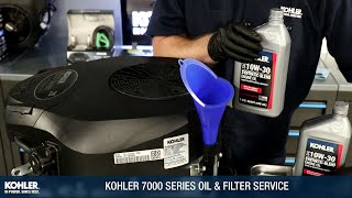 KOHLER 7000 OIL CHANGE [upl. by Lamori774]