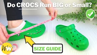 Do CROCS Run BIG How Crocs Should Fit  REVIEW amp Size Guide [upl. by Ettezzil]