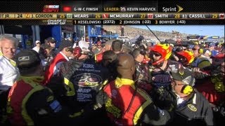 Clint Bowyer And Jeff Gordon Fight Crew Fight in Garage FULL [upl. by Sadinoel]