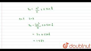 Calculate the radius of Bohr\s 3rd orbit in Li2 ion [upl. by Thurman724]