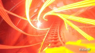 4K Disneyland Paris Space Mountain with Loops  LowLight Ridethrough [upl. by Nosidda726]